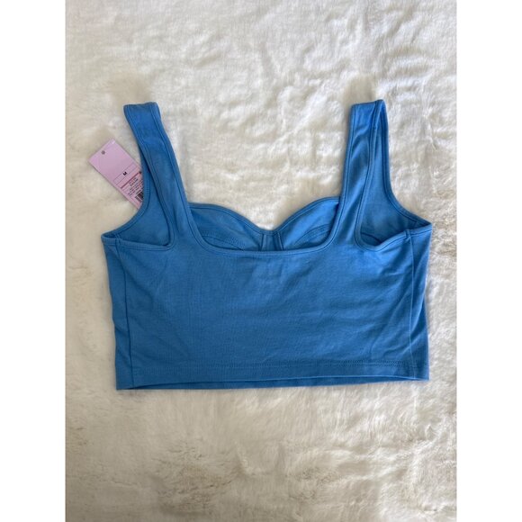 Wild Fable Bra Bralette Size Medium Blue Unlined Wireless Cropped Top Style NWT - Picture 4 of 4